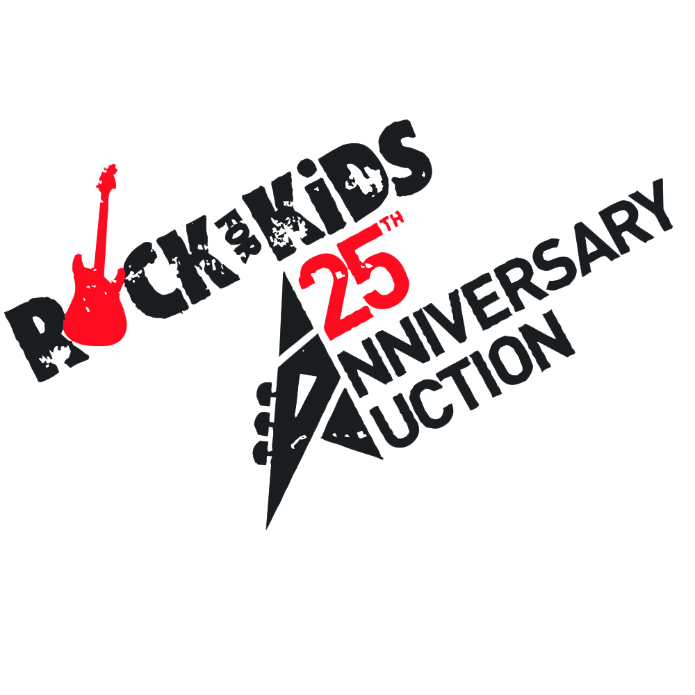 Rock For Kids 25th anniversary logo ideas