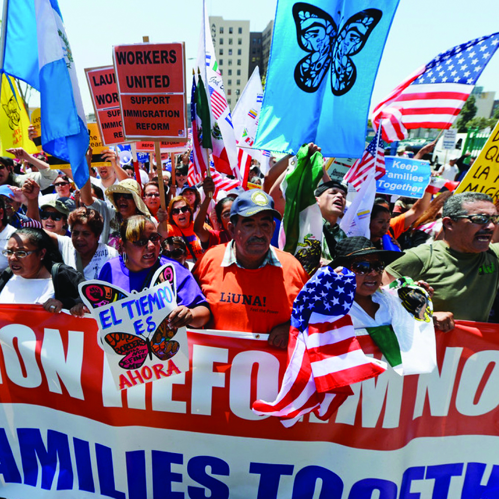Immigrant protest march for more rights